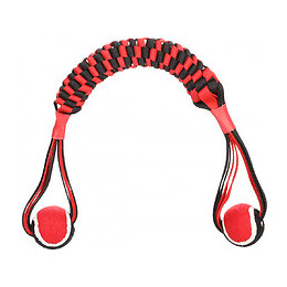Bâton Tissé Movas Avec Balle De Tennis. 55 Cm . Jouet Pour Chien. - Flamingo Pet Products - Fl-521061