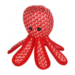Jouet Strong Stuff Poulpe Rouge 23.5 Cm. Pour Chien. - Flamingo Pet Products - Fl-521038