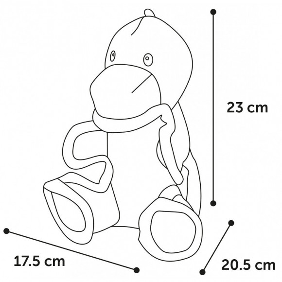 Jouet Strong Stuff Dino Vert 23 Cm. Pour Chien. - Flamingo Pet Products - Fl-521037