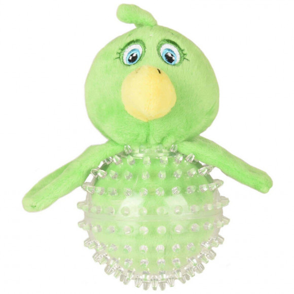 Jouet Pour Chien. Poulet Wilco Vert. Longueur 16 Cm Env. - Flamingo Pet Products - Fl-519503