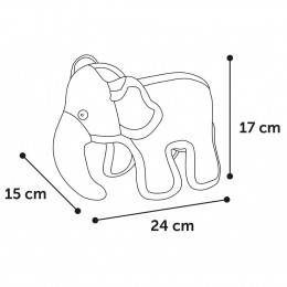 Jouet Strong Stuff Éléphant Gris 24 Cm. Pour Chien. - Flamingo Pet Products - Fl-521034