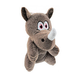 Peluche Henny Rhino Couleur Taupe. Hauteur 40 Cm. Jouet Pour Chien. - Flamingo Pet Products - Fl-520839