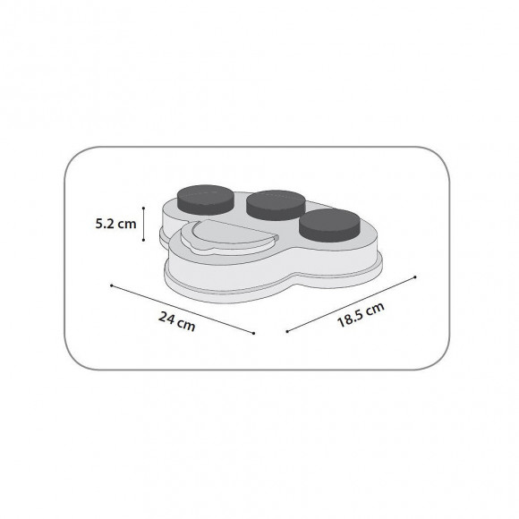 Jeux Cache Friandise Albert Brain Train 1. 24 X 18.5 X 5.2 Cm - Flamingo Pet Products - Fl-519566