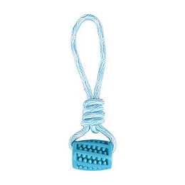 Jouet Tuyau + Corde À Tirer Bleu 26 Cm. Rudo. En Tpr. Pour Chien. - Flamingo Pet Products - Fl-519501