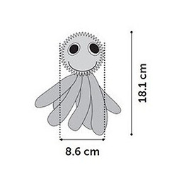 Jouet Pour Chien. Calmar Wilco Bleu. Longueur 16 Cm Env. - Flamingo Pet Products - Fl-519505