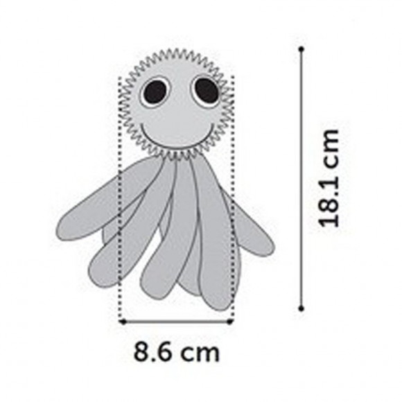 Jouet Pour Chien. Calmar Wilco Bleu. Longueur 16 Cm Env. - Flamingo Pet Products - Fl-519505