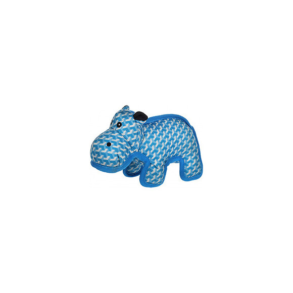 Jouet Strong Stuff Hippopotame Bleu 24 Cm. Pour Chien. - Flamingo Pet Products - Fl-521036