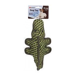 Jouet Strong Stuff Alligator Vert 34 Cm. Pour Chien. - Flamingo Pet Products - Fl-521033
