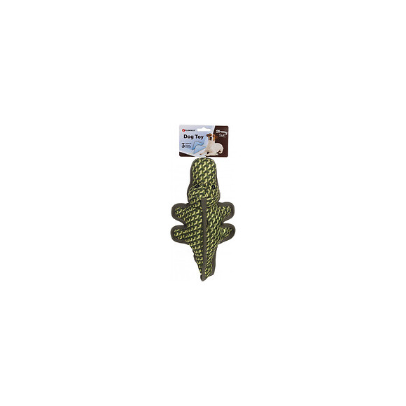 Jouet Strong Stuff Alligator Vert 34 Cm. Pour Chien. - Flamingo Pet Products - Fl-521033