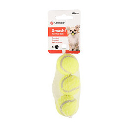Jouet Pour Chien 3  Petite Balles  Jaune  Ø 3.7 Cm Environ - Flamingo Pet Products - Fl-518477