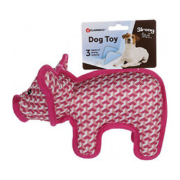 Jouet Strong Stuff Porcelet Rose 26 Cm. Pour Chien. - Flamingo Pet Products - Fl-521035