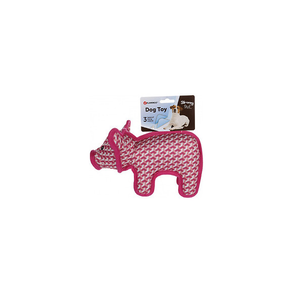 Jouet Strong Stuff Porcelet Rose 26 Cm. Pour Chien. - Flamingo Pet Products - Fl-521035