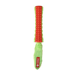 Stick + Queue En Peluche Rouge- Vert 37 Cm Jouet Pour Chien - Flamingo Pet Products - Fl-518655