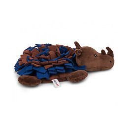 Peluche Cachette Rhinocéros 27 Cm. Jouet Pour Chiens. - Vadigran - Va-17144