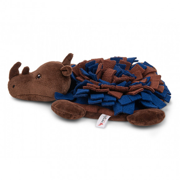 Peluche Cachette Rhinocéros 27 Cm. Jouet Pour Chiens. - Vadigran - Va-17144