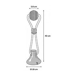 Jouet Avec Ventouse Et Balle. Gamme Zuki . Couleur Orange - Flamingo Pet Products - Fl-520465
