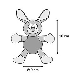 Jouet Pour Chien. Lapin Bess Rose. Longueur 28 Cm Env. - Flamingo Pet Products - Fl-519989