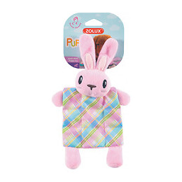 Jouet En Peluche Puppy Xs Plaid Rose.  24 Cm. Pour Chiots. - Zolux - Zo-480121ros