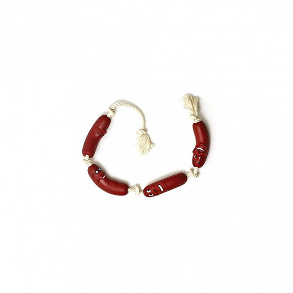 Chapelet De Saucisses En Vinyle. 70 Cm. Jouet Pour Chien. - Flamingo Pet Products - Fl-45108-01