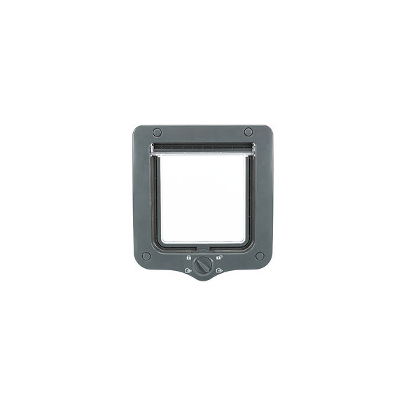 Chatiere - 4 Positions - Avec Tunnel - 20 X 22 Cm - Gris