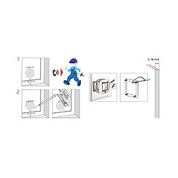 Chatiere - 4 Positions - Pour Porte Verre - 27 X 26 Cm - Blanc