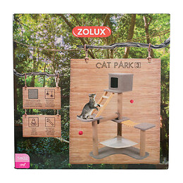 Arbre À Chat Cat Park 3. Taille 124 X 98 X 132 Cm. Pour Chat. - Zolux - Zo-504104
