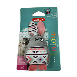 Kali Lapin Gris. Taille 11 X 5 Cm. Avec Catnip. Jouet Chat - Zolux - Zo-580730gri