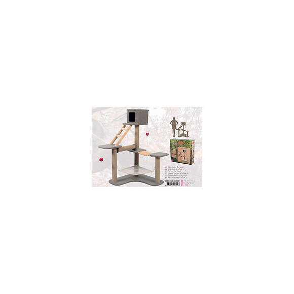 Arbre À Chat Cat Park 3. Taille 124 X 98 X 132 Cm. Pour Chat. - Zolux - Zo-504104