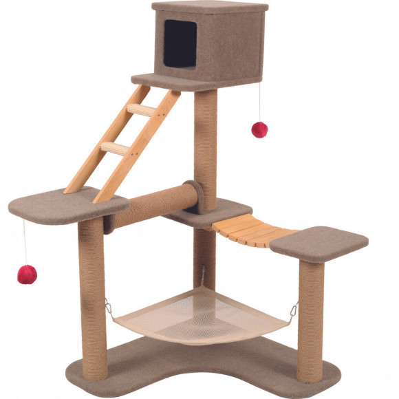 Arbre À Chat Cat Park 3. Taille 124 X 98 X 132 Cm. Pour Chat. - Zolux - Zo-504104