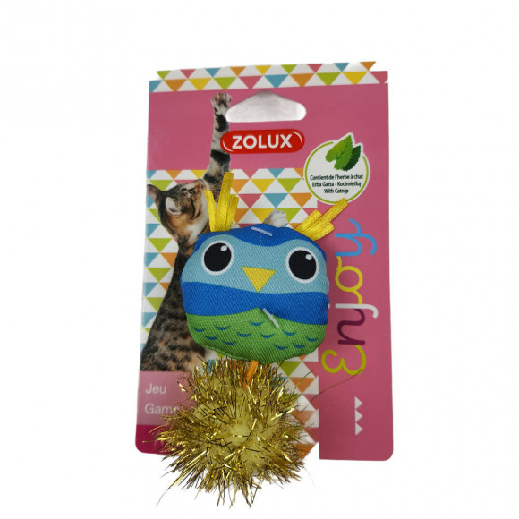 Jouet Chat Lovely Hibou. Taille 9 X 5 Cm X 2.5 Cm. Avec Catnip. - Zolux - Zo-580726