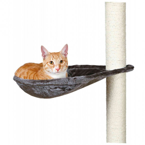 Trixie Hamac - Nid Xl Pour Griffoir Pour Chat Gris Platinium Peluche O 40 Cm