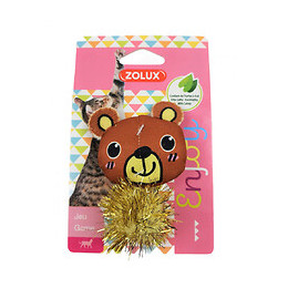 Jouet Chat Lovely Ourson. Taille 9 X 6 Cm X 2.5 Cm. Avec Catnip. - Zolux - Zo-580721