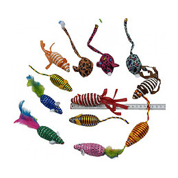 1 Souris, De Forme Et De Couleur Différente.  Jouet Pour Chats. - Zolux - Zo-580142
