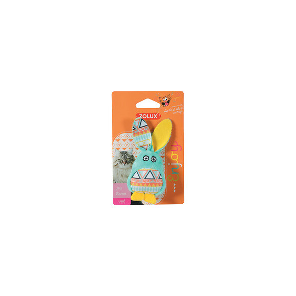 Kali Lapin Vert. Taille 11 X 5 Cm. Avec Catnip. Jouet Chat - Zolux - Zo-580730ver