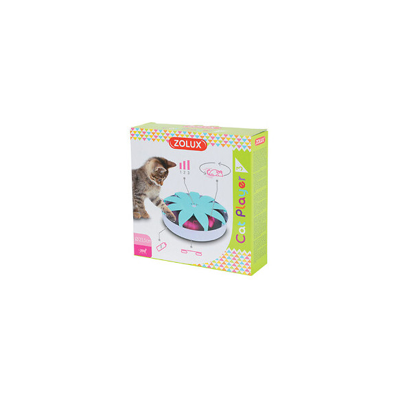 Jouet   Avec 1 Souris.  Cat Player3. Ø 23.5 X 6 Cm. Pour Chat - Zolux - Zo-580719