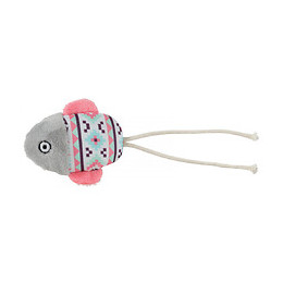 Kali Poisson Gris. Taille 15 X 6 Cm. Avec Catnip. Jouet Chat - Zolux - Zo-580733gri