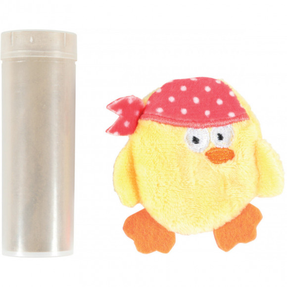 Pirate Jaune. Taille 7 X 6 Cm. Avec Catnip. Jouet Chat - Zolux - Zo-580729