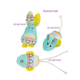 Kali Lapin Vert. Taille 11 X 5 Cm. Avec Catnip. Jouet Chat - Zolux - Zo-580730ver
