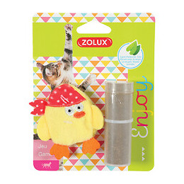 Pirate Jaune. Taille 7 X 6 Cm. Avec Catnip. Jouet Chat - Zolux - Zo-580729