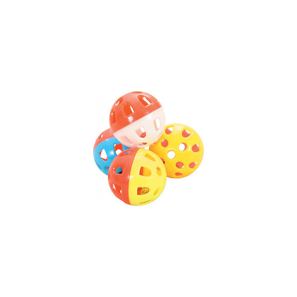 4 Sphères Grelot. Ø 3 Cm. Jouet Pour Chat. Couleur Multi Couleur. - Zolux - Zo-580132