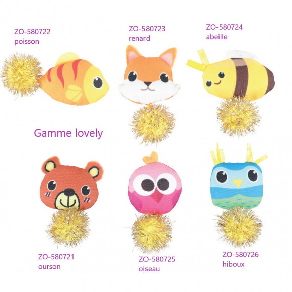 Jouet Chat Lovely Poisson. Taille 10 X 5 Cm X 2.5 Cm. Avec Catnip. - Zolux - Zo-580722