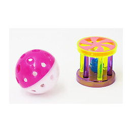 Lot 1 Balle Et  1 Rouleaux, Plastique Pour Chat - Trixie - Tr-4099-x2