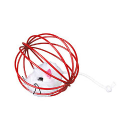 Jouet Souris Avec Balle Métal. Dimensions: Ø 6 Cm. Coloris: Aléatoires. Pour Chat - Trixie - Tr-4115