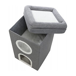 Cat Tower Saul. 39 X 39 X 64 Cm.  Couleur Gris. - Trixie - Tr-44433