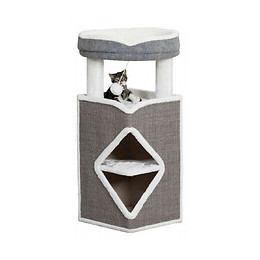 Cat Tower Arma. 38 X 38 X 98 Cm De Hauteur. Couleur Gris Et Blanc. - Trixie - Tr-44427