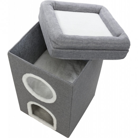 Cat Tower Saul. 39 X 39 X 64 Cm.  Couleur Gris. - Trixie - Tr-44433