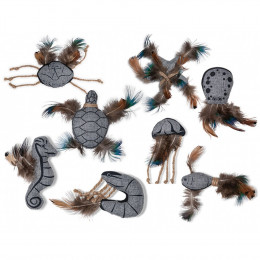 Méduse Seawies 11 Cm. Jouet Pour Chat. - Vadigran - Va-18028