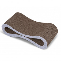 Grattoir Carton Curly . 45 X 21 X 12.5 Cm. Pour Chats. - Vadigran - Va-17136