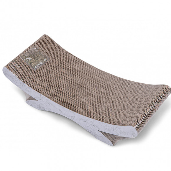 Grattoir Carton Wave. 49 X 21 X 13 Cm. Pour Chats. - Vadigran - Va-17138