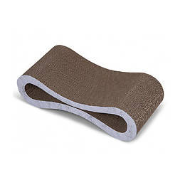Grattoir Carton Curly . 45 X 21 X 12.5 Cm. Pour Chats. - Vadigran - Va-17136